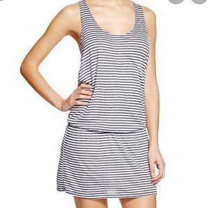 Splendid navy and white stripe dress